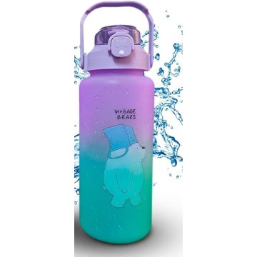   Nagy 1500 Víztartó Vízhordó Üveg Napi Bevitel Jelölésekkel Vízszállító flakon kulacs