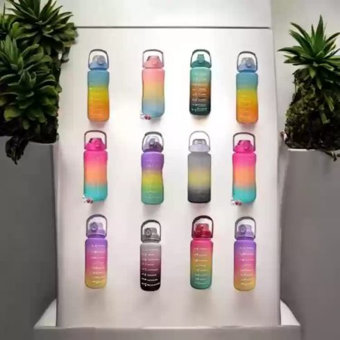 Nagy 1500 Víztartó Vízhordó Üveg Napi Bevitel Jelölésekkel Vízszállító flakon kulacs