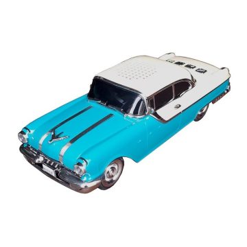   Újdonság Bluetooth hangszóró és rádió, Classic Pontiac Star Chief, fekete-piros, Vision XXI Tökéletes ajándék hangfal Karácsonyra