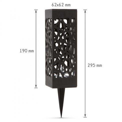 Solar Garden Art Deco Mintázatú Napelemes Solár Lámpa Lámpás