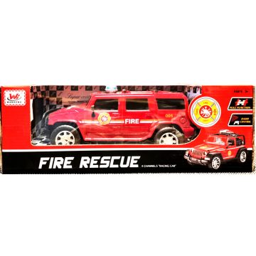   Tűzoltósági Hummer Terepjáró RC Távirányítós Tűzoltó Játék Autó 23 Cm 27Mhz 3.6V akku