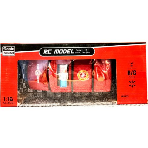 Tűzoltósági Hummer Terepjáró RC Távirányítós Tűzoltó Játék Autó 23 Cm 27Mhz 3.6V akku