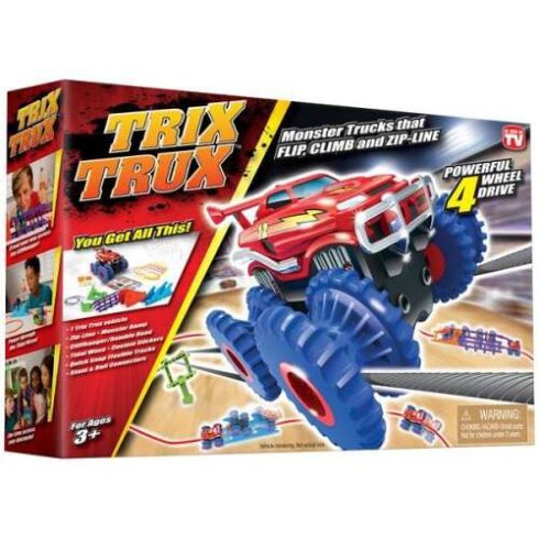 Trix Trux Monster trükkös autópálya Játék Szett Fiúknak Legjobb Ajándék
