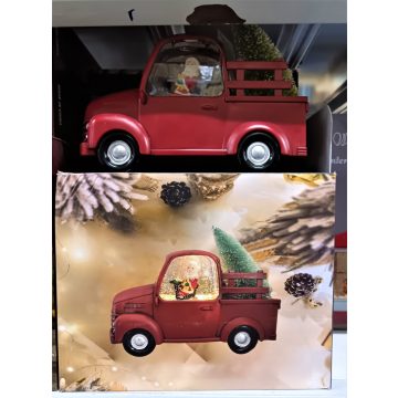   Mikulás érkezik! – világító karácsonyi teherautó dekoráció