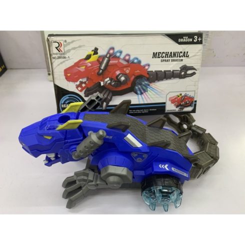 LED-es Játék sárkány Füst és Fény Effektekkel Bump and Go Funkcióval